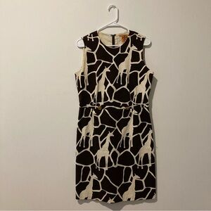 Giraffe Print Sleeveless Dress